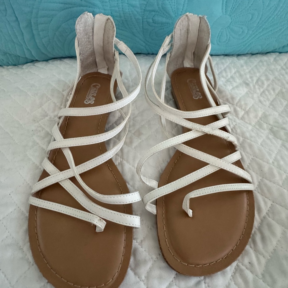White Strappy Sandals